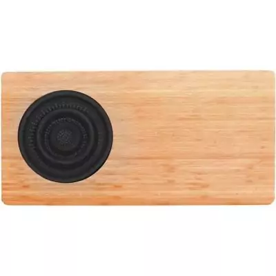 Planche à découper en bambou JOCCA avec passoire - Naturel et noir