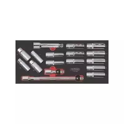 Module KS TOOLS 713.1026 - Douilles longues et accessoires - 1/2 - 17 pièces