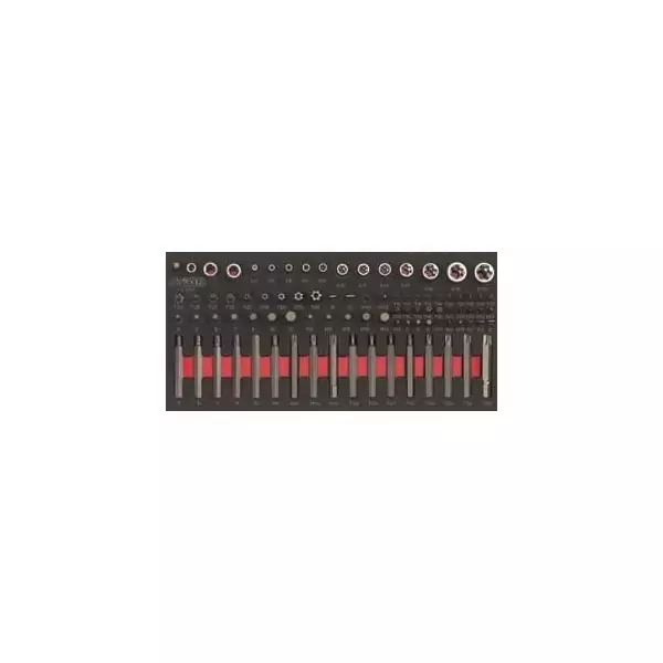 Module - KS TOOLS - 713.5010 - Module d'embouts de vissage et douilles Torx - 88 pieces