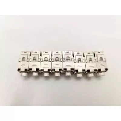 Pack de 8 noyaux keystone RJ45 Cat.6a - LINEAIRE - PRC624AK8 - 2 colorés