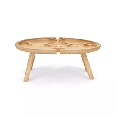 Plateau apéritif en bois d'hévéa LIVOO MES150