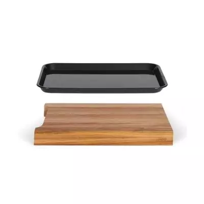 Planche à découper LIVOO en bois acacia FSC - Pratique et stylée