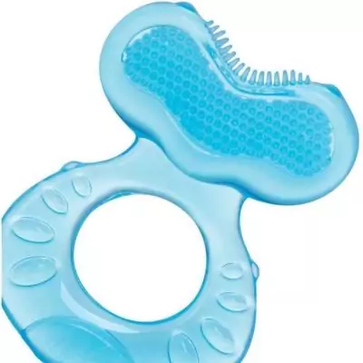 Anneau de dentition NUBY Teethe-eez - Silicone - Bleu