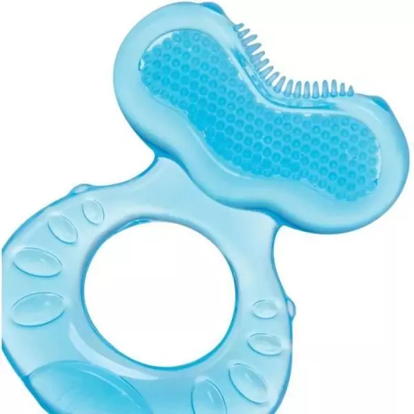 Anneau de dentition - NUBY - Teethe-eez - Silicone - Des 3 mois - Bleu