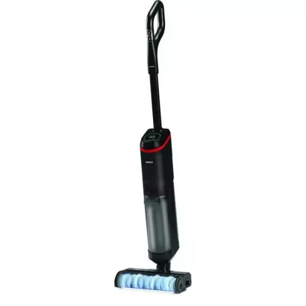 Aspirateur balai laveur vapeur sans fil - POLTI - RollySteam WD40C - 14000 Pa - 35 min - 0,6 L - Noir