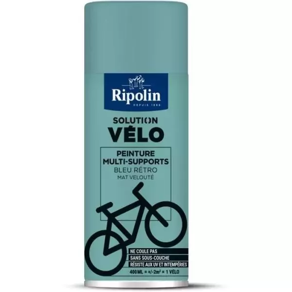 Solution vélo - RIPOLIN - 0,4 L - Bleu retro mat