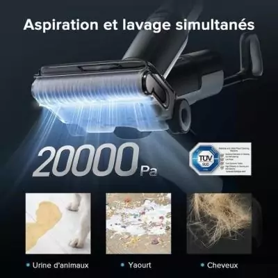 ROBOROCK F25 ACE: Aspirateur Laveur sans Fil 20 000 Pa - Tout-en-Un