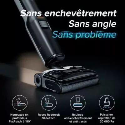 ROBOROCK F25 ACE: Aspirateur Laveur sans Fil 20 000 Pa - Tout-en-Un