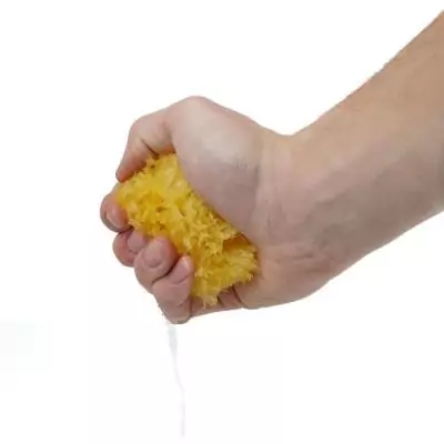 Eponge de mer THERMOBABY durable et douce - Jaune