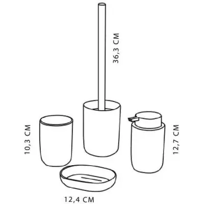 Ensemble 4 accessoires SDB TODAY - UTILITY - Black