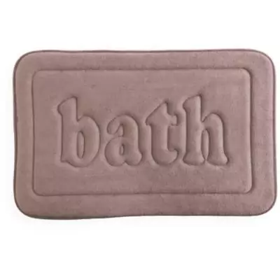 Tapis de bain mémoire de forme - TODAY - UTILITY - Rose 40 x 60 cm