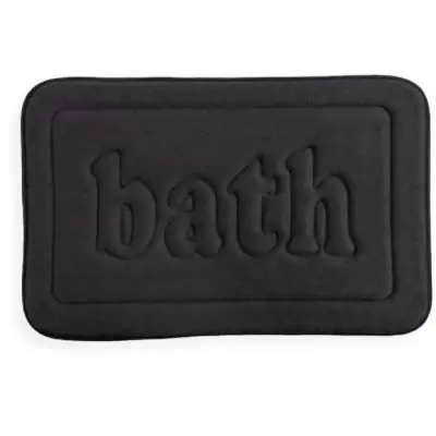 Tapis de bain mémoire de forme - TODAY - UTILITY - 40 x 60 cm - Noir