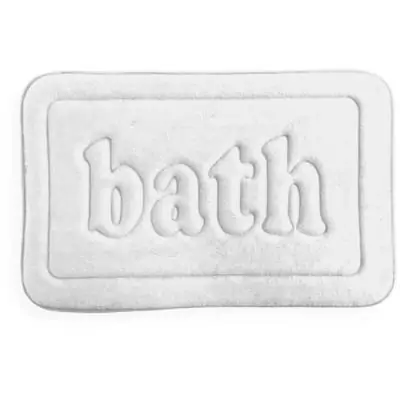 Tapis de bain mémoire de forme - TODAY - UTILITY - Blanc 40 x 60 cm
