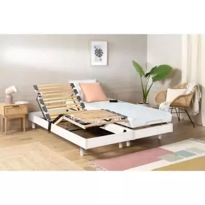 Ensemble matelas + sommiers électriques 2x80x200 - Fabrication française