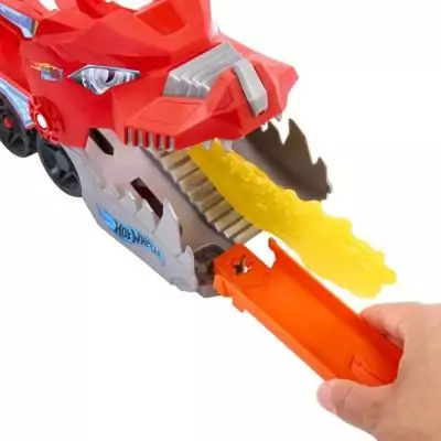 Hot Wheels - Transporteur Dragons 2 en 1 pour des aventures épiques