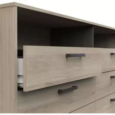 Commode WATSON 6 tiroirs - Chêne Kronberg / Chêne Waterford