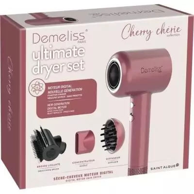 Sèche-cheveux DEMELISS ULTIMATE DRYER SET - 1600W - Cherry Chérie