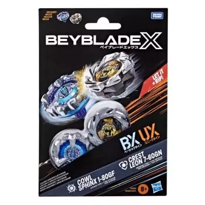 Pack Beyblade X Dual Cowl Sphinx et Crest Leon - Jeu de Compétition