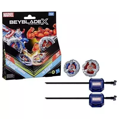 Pack Beyblade X: Captain America affronte Red Hulk!