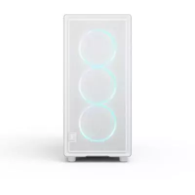 Boîtier PC - Fractal Design - FD-C-EPO1A-05 - Blanc - Verre trempé - Éclairage RGB - 3 ventilateurs inclus