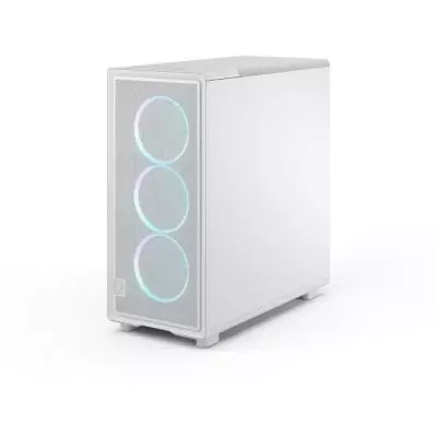 Boîtier PC - Fractal Design - FD-C-EPO1A-05 - Blanc - Verre trempé - Éclairage RGB - 3 ventilateurs inclus