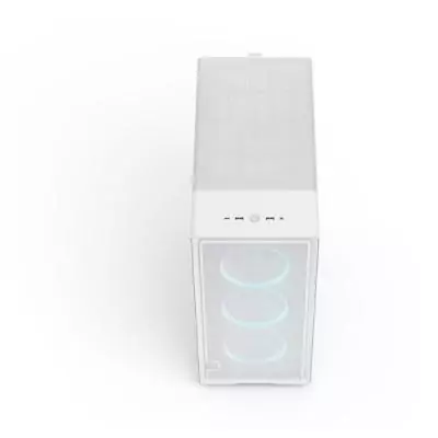 Boîtier PC - Fractal Design - FD-C-EPO1A-05 - Blanc - Verre trempé - Éclairage RGB - 3 ventilateurs inclus