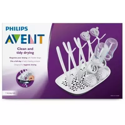 Meilleur égouttoir biberon et tétines - PHILIPS AVENT - Blanc/Gris