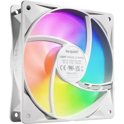Ventilateur Boîtier BE QUIET! Light Wings LX BL125S - 120mm - PWM triple vitesse - Blanc Ventilateur Boîtier BE QUIET! Light Wings LX BL125S - 120mm - PWM triple vitesse - Blanc