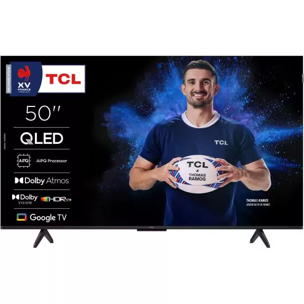 TCL 50QLED780 - TV QLED 50 (127 cm) - 4K UHD 3840x2160 - HDR10 - Google TV - 3xHDMI 2.1 - WiFi