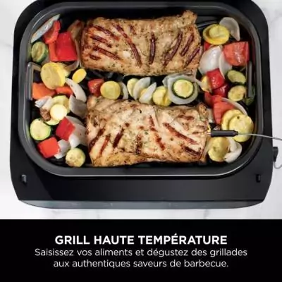 Grill & Friteuse sans huile Ninja DG551EU 6-en-1 - 1760 W - Gris