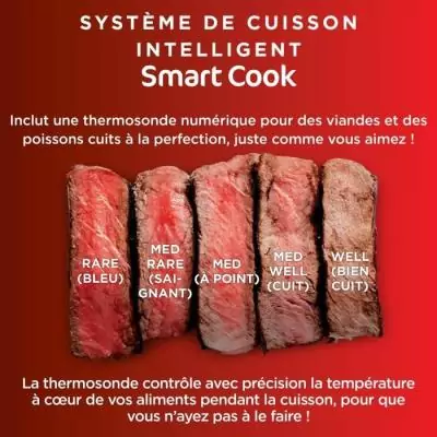 Grill & Friteuse sans huile Ninja DG551EU 6-en-1 - 1760 W - Gris