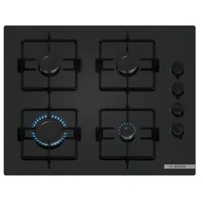 Bosch Serie 2 POP6B6K30 plaque Noir Intégré 60 cm Gaz 4 zone(s)