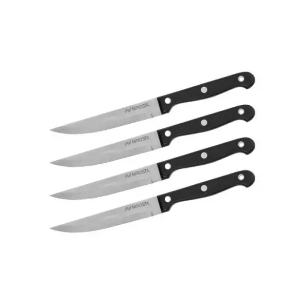 Lot de 4 couteaux a steak - NIROSTA - 21 cm