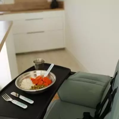 Pack repas THERMOBABY en inox pour bébé - Gobelet, Bol, Assiette creuse et Couverts Pack repas THERMOBABY en inox pour bébé - Gobelet, Bol, Assiette creuse et Couverts