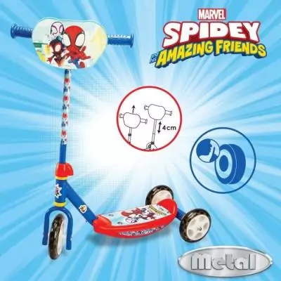 Trottinette enfant SMOBY Spidey Patinette 3R dès 3 ans