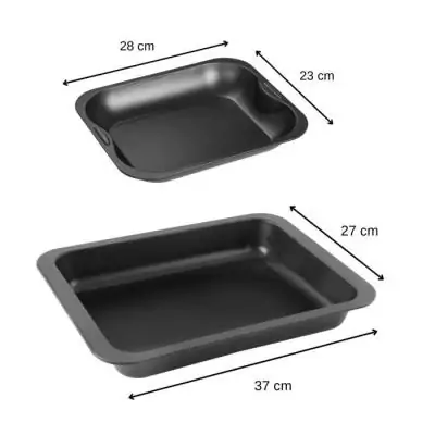 Ensemble de 2 plats de cuisson four rectangulaires ZENKER - Special Cooking - PLAT POUR FOUR
