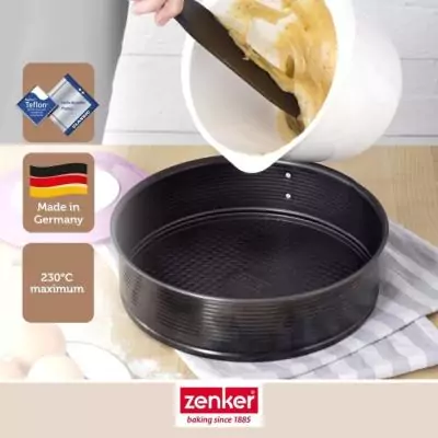 Ensemble de 3 moules à charnière ronds ZENKER - Black Metallic