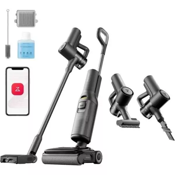 ROBOROCK F25 ACE COMBO - Aspirateur Laveur sans Fil 5-en-1 - Puissance 20 kPa - Lavage a Chaud a 90 °C - Auto-Nettoyage Automat