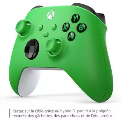 Manette de jeu Xbox sans fil - Velocity Green - Jouez en toute liberté