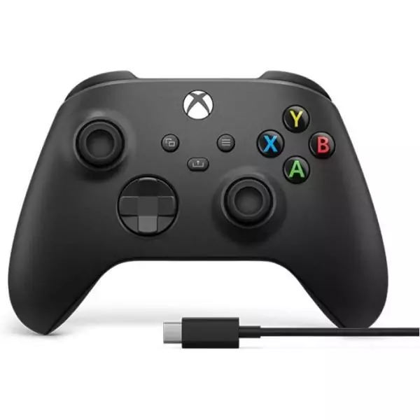 Manette de jeu + câble USB-C - Xbox - Sans fil - Noir