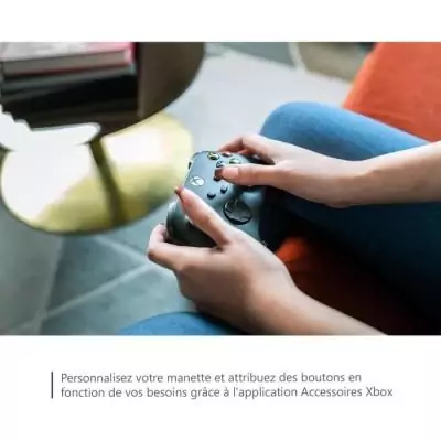 Manette de jeu Xbox sans fil + câble USB-C - Noir