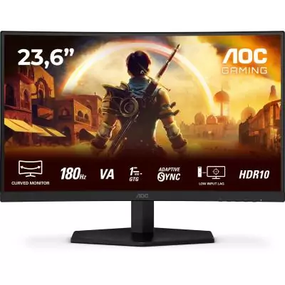 Écran PC Gamer incurvé AOC 24'' FHD 180Hz - Performances ultimes