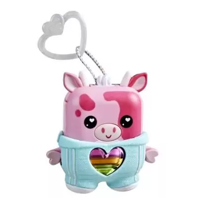 Figurine Nano-mals Mootilda la vache rose pour enfants Figurine Nano-mals Mootilda la vache rose pour enfants