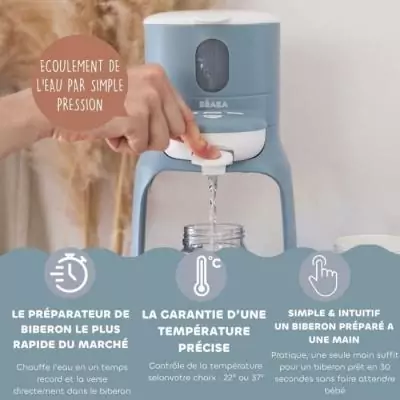 Préparateur de biberons BEABA BIB'EXPRESSO - Bleu baltique