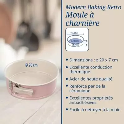 Ensemble de 2 moules à manqué rétro Dr. Oetker - 18 et 20 cm