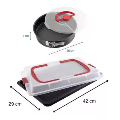 Plaque de cuisson "Bake and Go" Dr. Oetker - Moule à gâteau - 42 x 29 cm