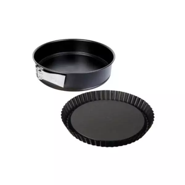 Duo Moule a tarte renversée et moule a manqué a charniere - DR oeTKER - Tradition - 28 et 26 cm