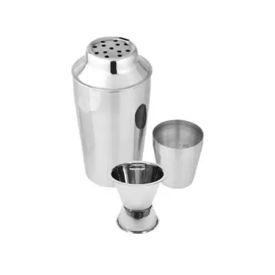 Set Shaker cocktails inox 400 ml + doseur alcool 2 et 4 cl - FACKELMANN