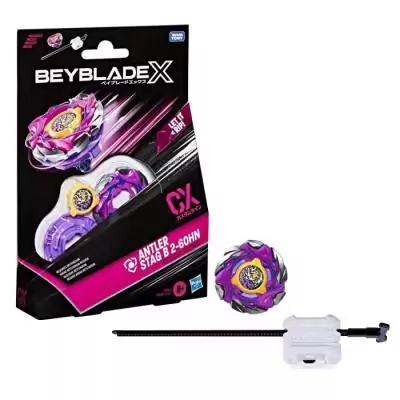 Beyblade X Starter Pack Antler Stag B 2-60HN CX : Toupie de type défense!