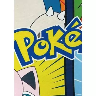 Coussin double face Pokémon Pikachu et ses amis - Microfibre - 40 x 40 cm